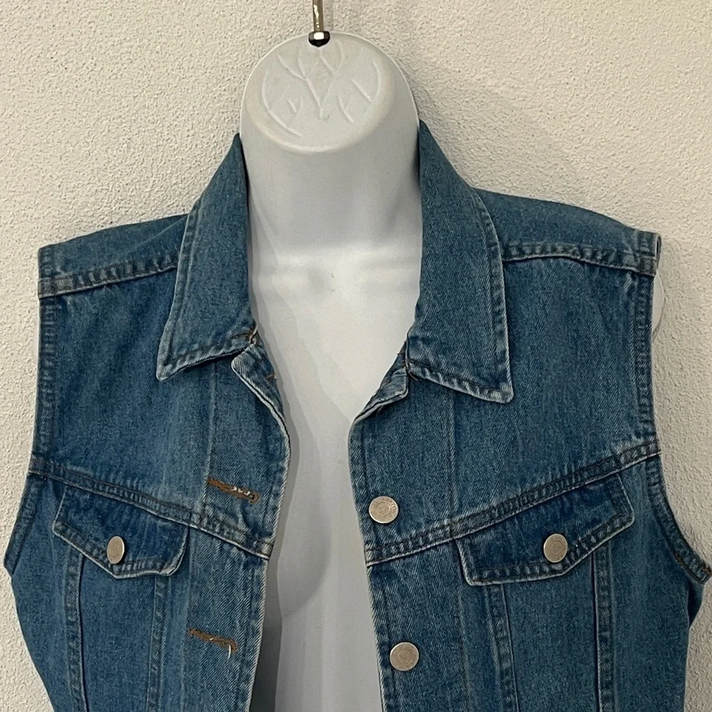 Arizona Denim Sleeveless Vest Size S? - Picture 3 of 5